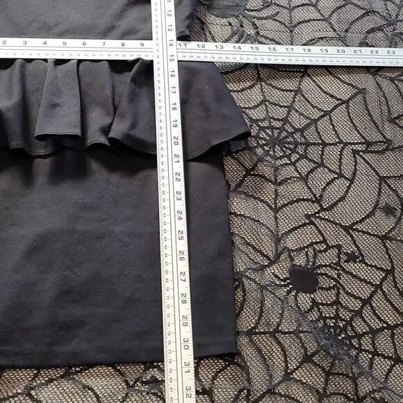 Black Aqua Mini Sheer Top Dress Juniors Size XS - Picture 6 of 7